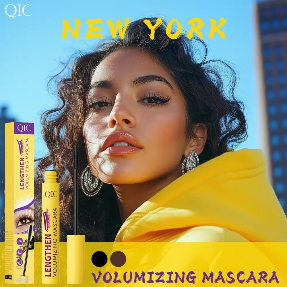 Mascara Colossal Bubble for Ciglia Folte, Lunghe e Incurvate, Waterproof and Duraturo for 24 Hours, Mascara Liquido con Fibre