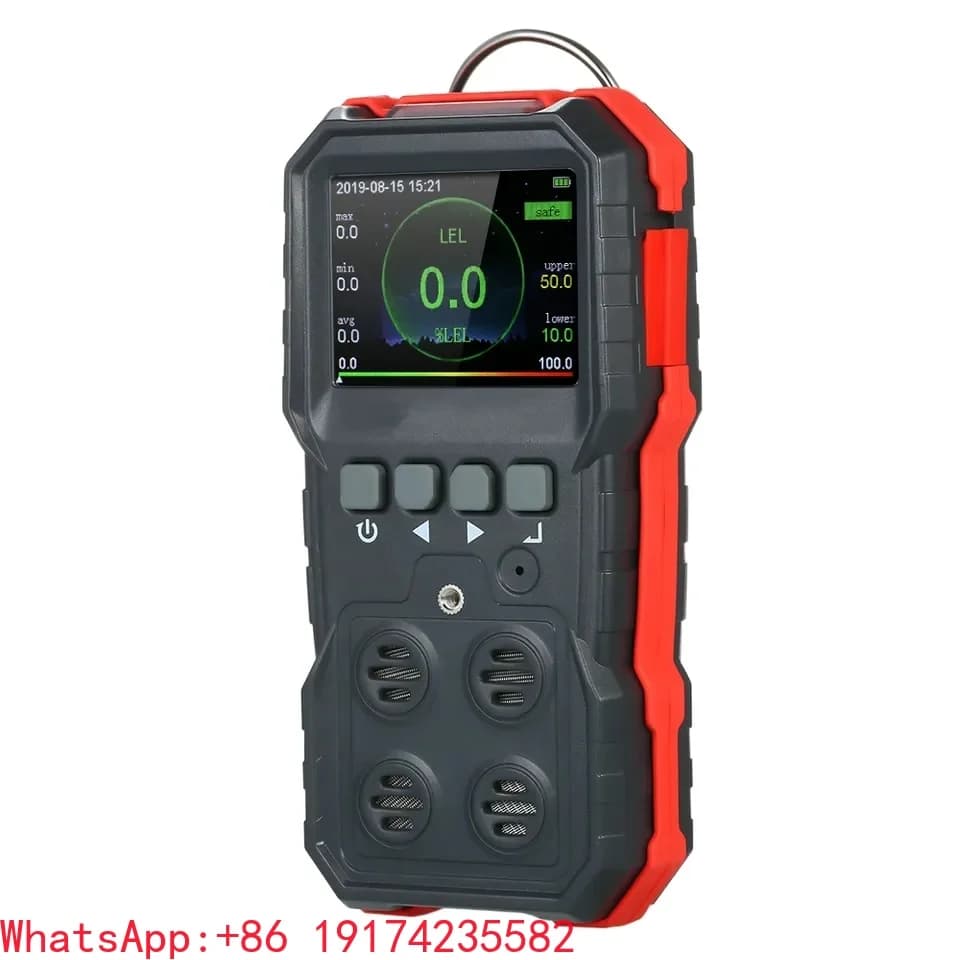WT8811 Portable Gas Detector 4 In 1 Handheld Carbon Monoxide Detector H2S Tester For Industrial