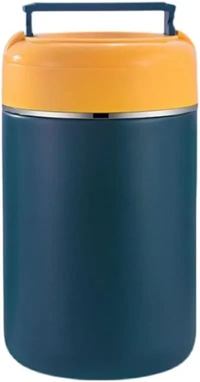 Stainless Steel Insulated Lunch Box, Three-layer Insulated Barrel, Vacuum Anti Overflow Lunch Box