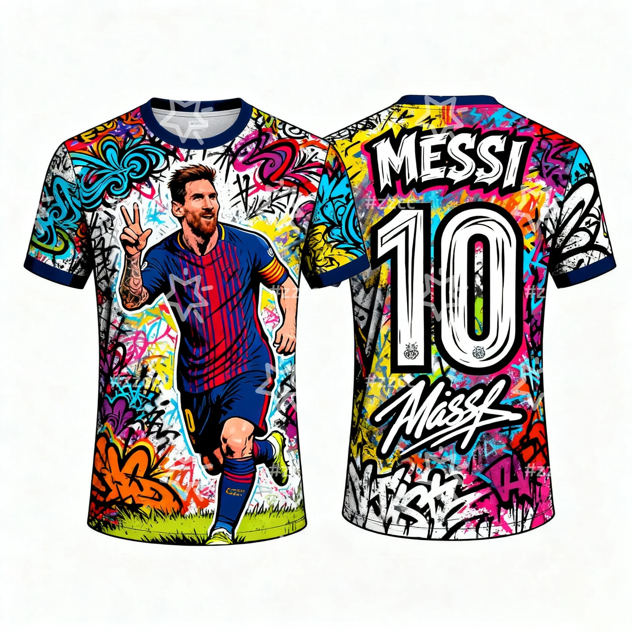 2025 New Messi N. 10 mesh football club mesh Autumn Sports Drying Quick T-shirt Men's Clothing Children's Tee Y2k Women's
