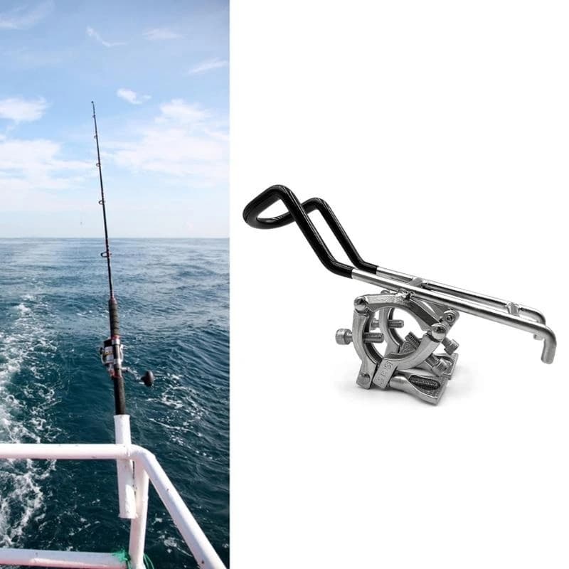 Boats Accessories Stainless Steel Mounted Clamp on Fishing Rod Holder