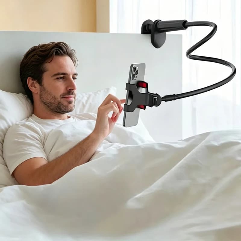 2Pcs Long Arm Lazy Bedside Bracket, Universal Phone & Tablet Holder, Desktop Cantilever Stand for All Devices
