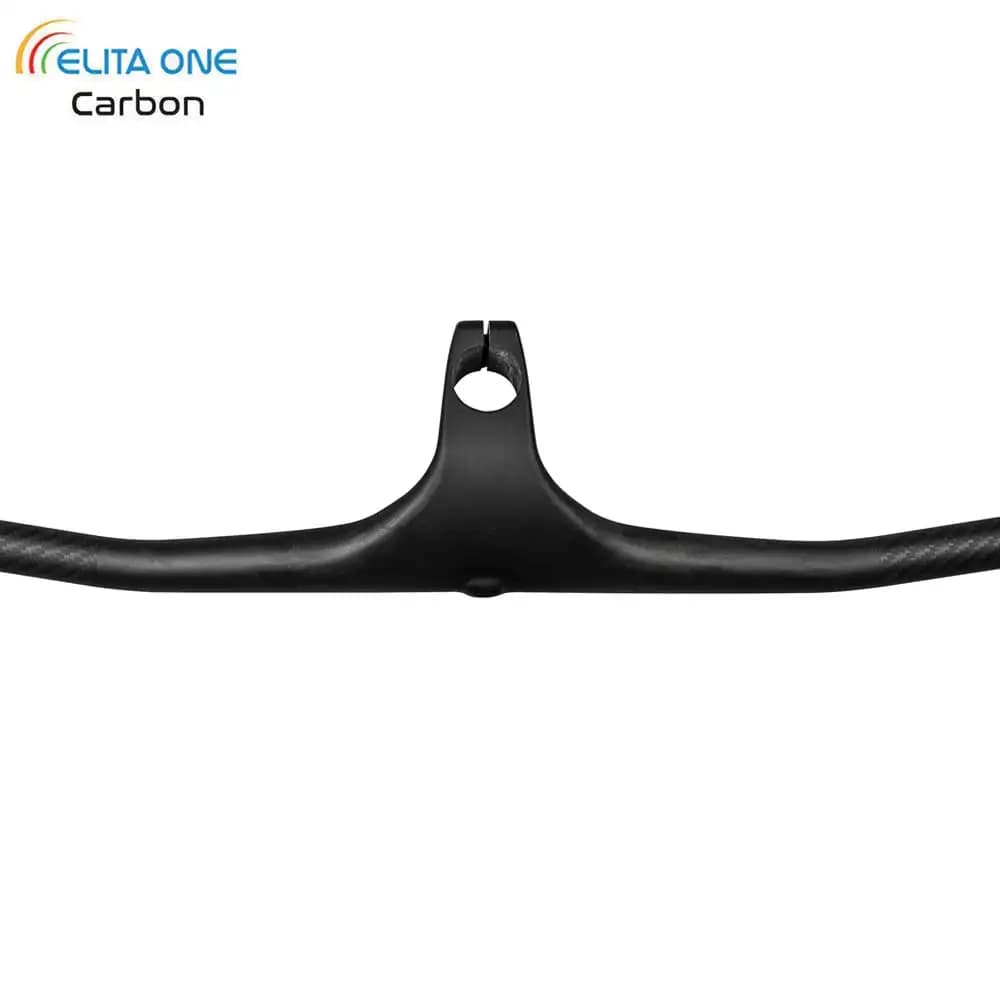 Manubrio MTB Elitaone in carbonio ultraleggero - Attacco manubrio integrato da 22 gradi per mountain bike Attacco manubrio da 740 mm Parte bicicletta da 50-100 mm