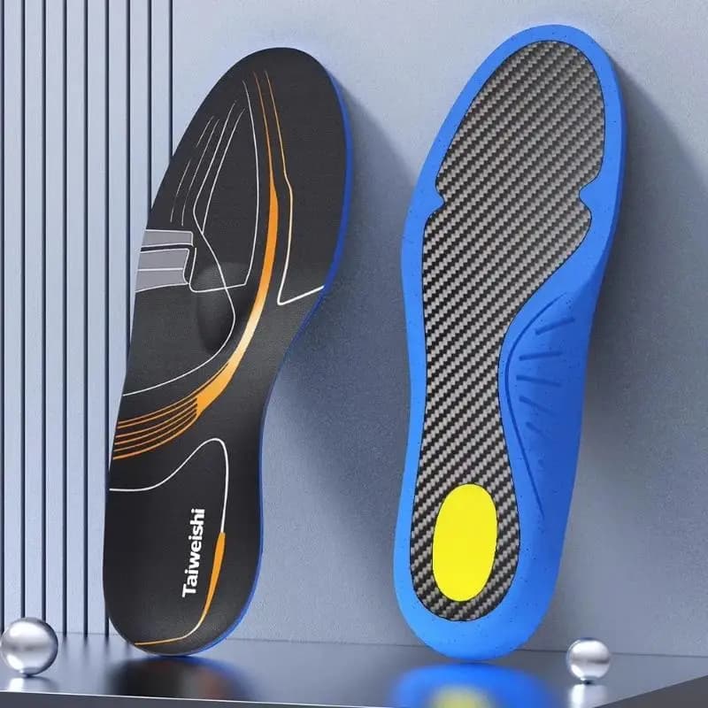 1 paio di solette in fibra di carbonio piastra in carbonio sport da corsa leggere calcio basket assorbimento degli urti solette da escursionismo
