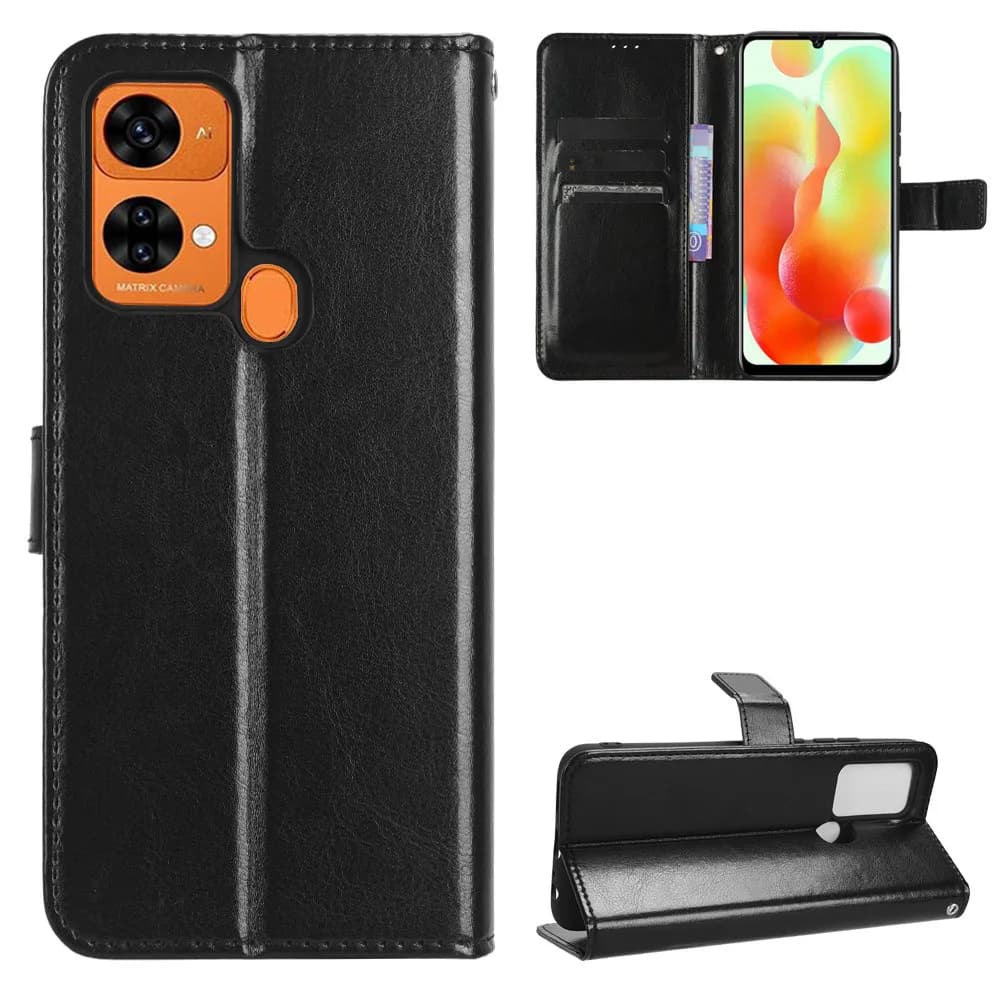 Per Oukitel C33 Custodia di lusso Flip PU Portafoglio in pelle Cordino Custodia per Oukitel C33 C 33 OukitelC33 Borse per telefono