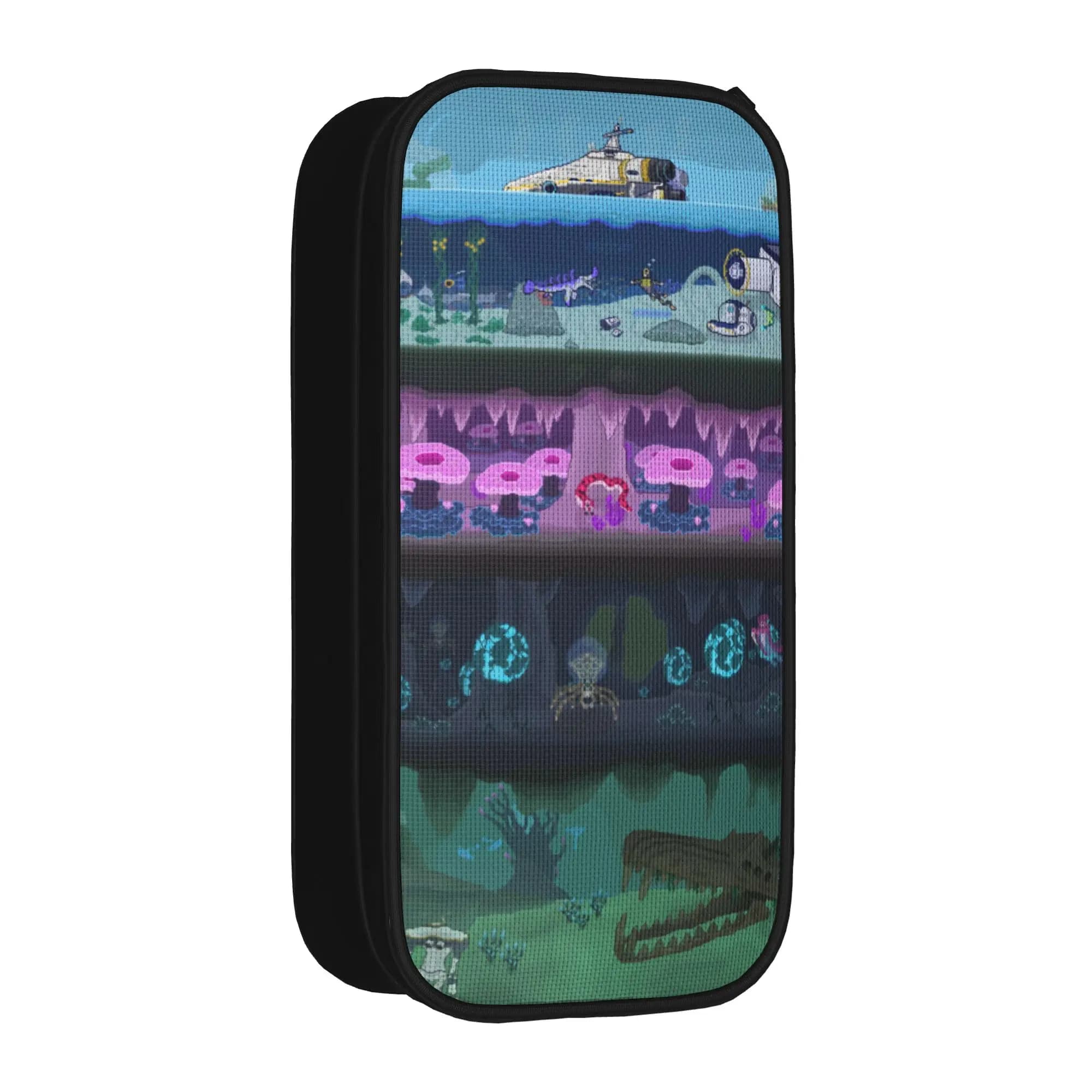 Subnauticas Deep Sea Game Pencil Case Adventure Creature Pencil Pouch Pen Holder for Girl Boy Big Capacity Bag Zipper Stationery