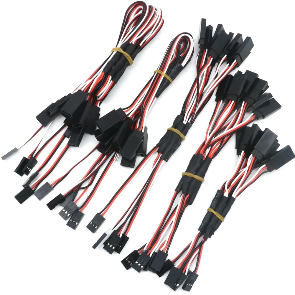 10 pz/lotto 100/150/200/300/500mm RC Servo Y Cavo di Prolunga Cavo di Piombo Per RC Servo JR Futaba RC Aereo Elicottero Auto FAI DA TE