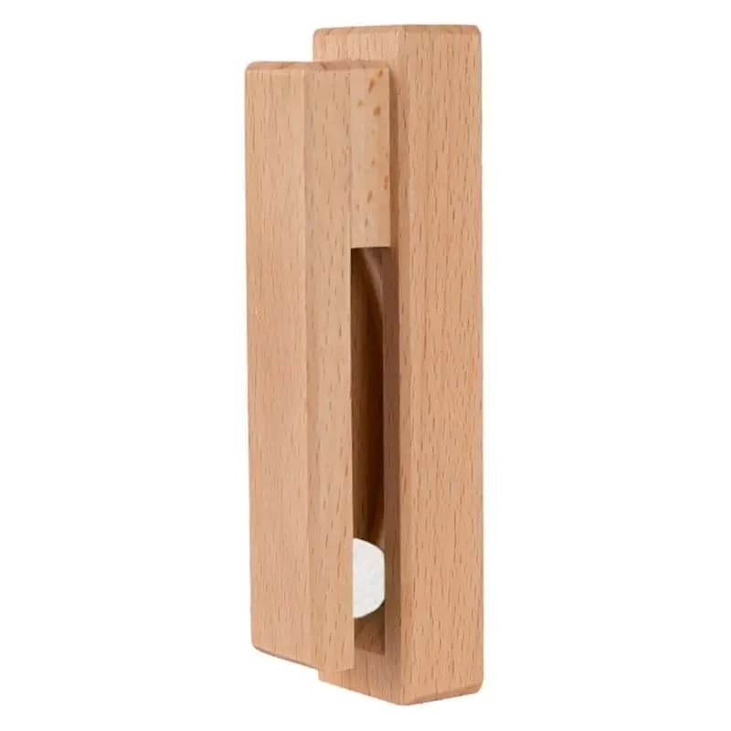 AEE2-Bathroom Wall Mounted Wooden Towel Rack Self-Adhesive Retro Towel Rack Suitable For Bathroom, Kitchen, Home Decoration