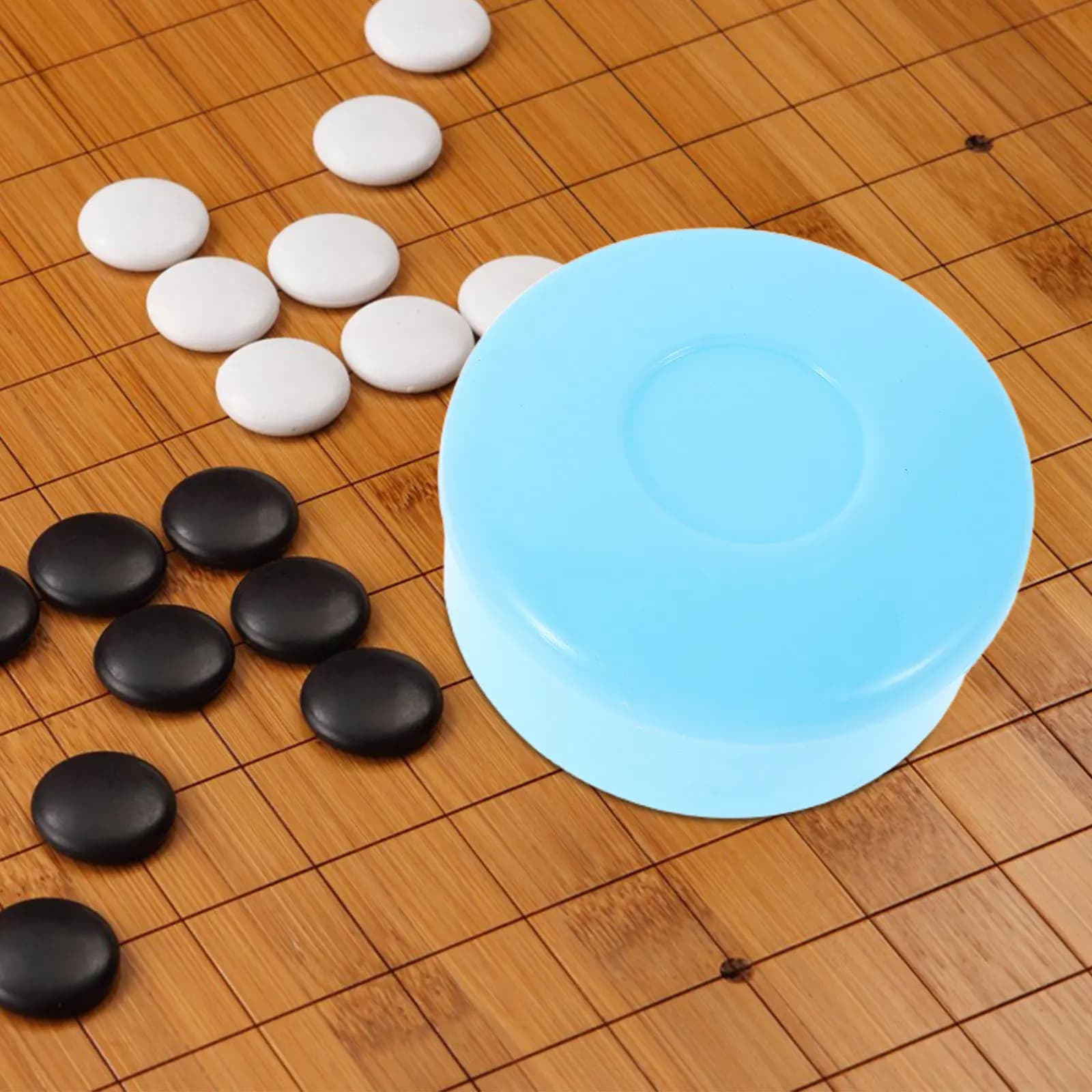 6 Paia di Scatole Porta Pezzi Go/Scacchi in Plastica Portatili per Bambini, Studenti e Viaggi - Contenitore per Pezzi da Gioco da Tavolo Go