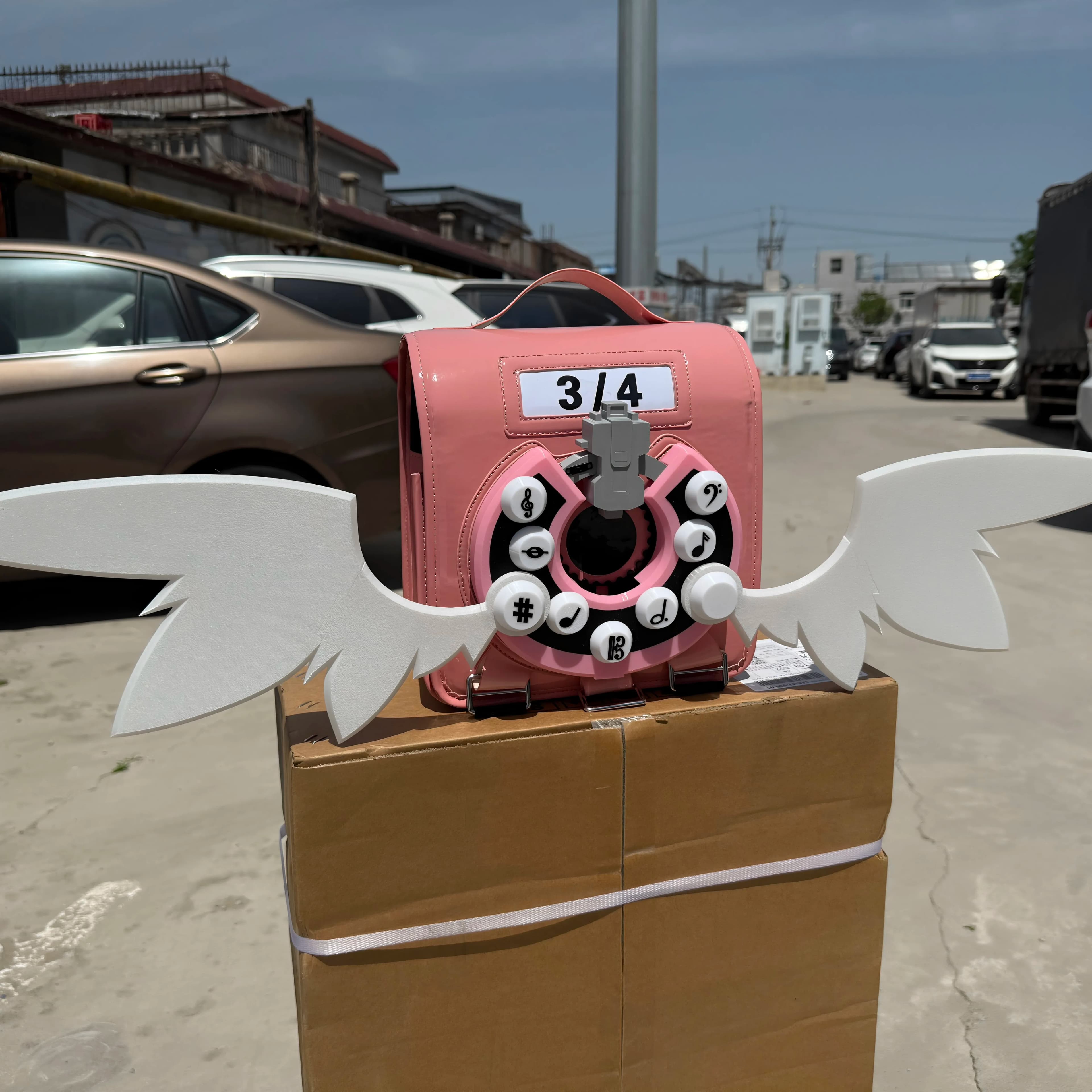 Zaino Cosplay Zenless Zone Zero Sunna con Ali, Borsa Scolastica, Accessorio per Studenti, Esposizione Fumetti, Festa di Halloween