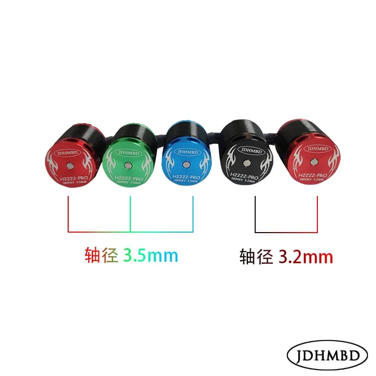 Motore brushless JDHMBD RC 450 3.2/3.5mm albero principale 3800KV-2222 per elicottero Trex 450