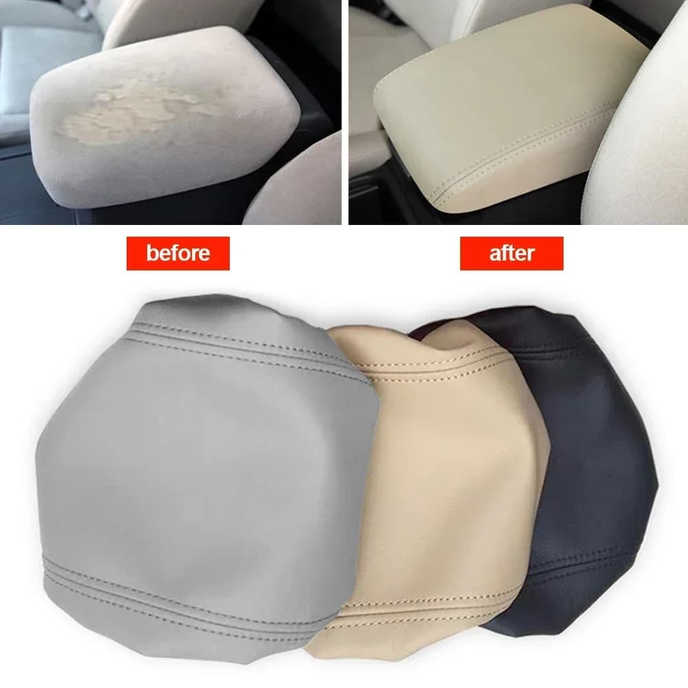 Copertura per Bracciolo Centrale Auto, Accessori Interni in Pelle PU per Honda CRV 2012 2013 2014 2015 2016