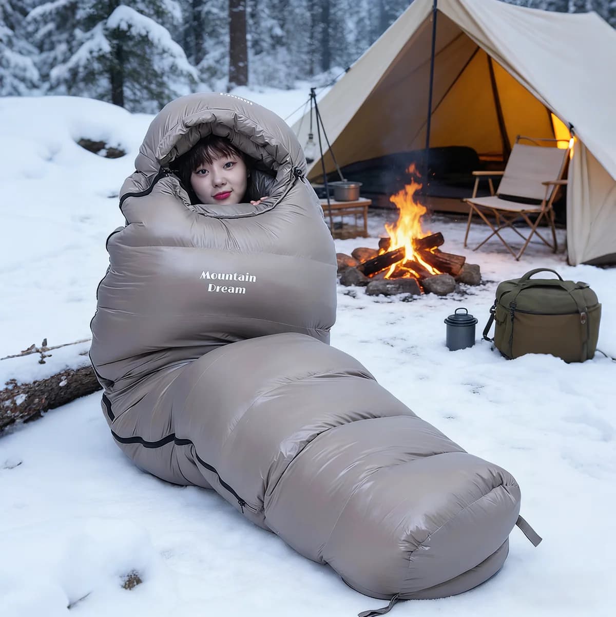 TARAK Mummia Sleeping Bags Duck Adult sleeping bag Spring Autumn Hot sleeping bags for tourists Wild trekking Climbing Campsite