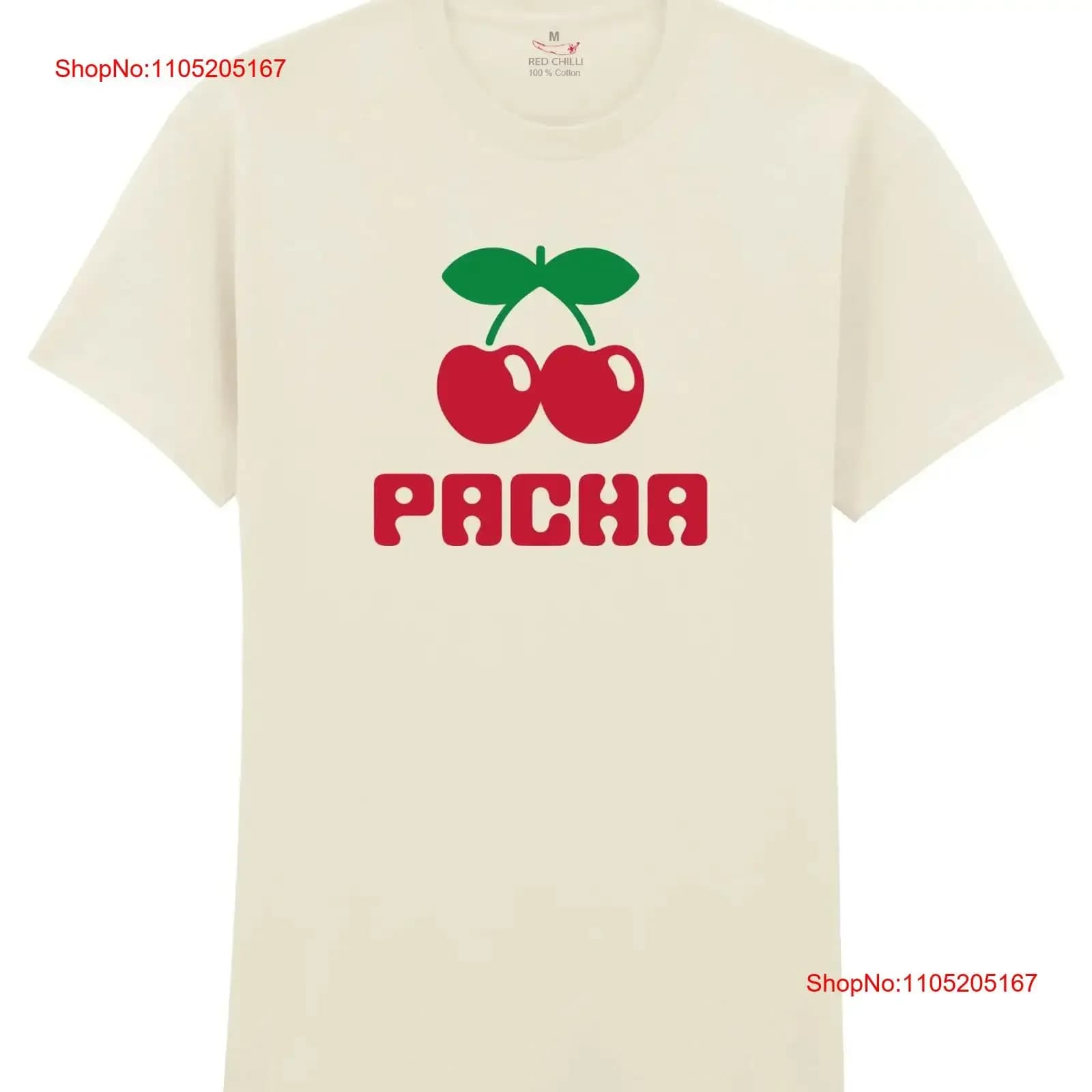 Pacha Ibiza Retro Summer Design Vintage Cool T-shirt stile anni '80 vintage lavata allungata casual comoda leggermente