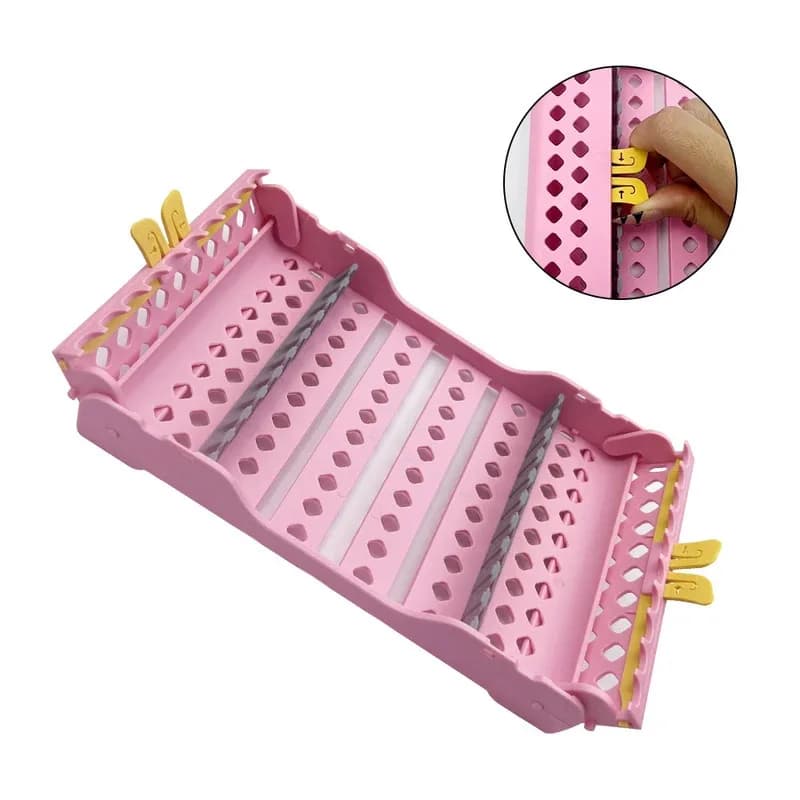 Contenitore per sterilizzazione strumenti dentali, gabbia porta-cassette, vassoio porta-strumenti per 10 manipoli, per disinfezione e autoclavabile
