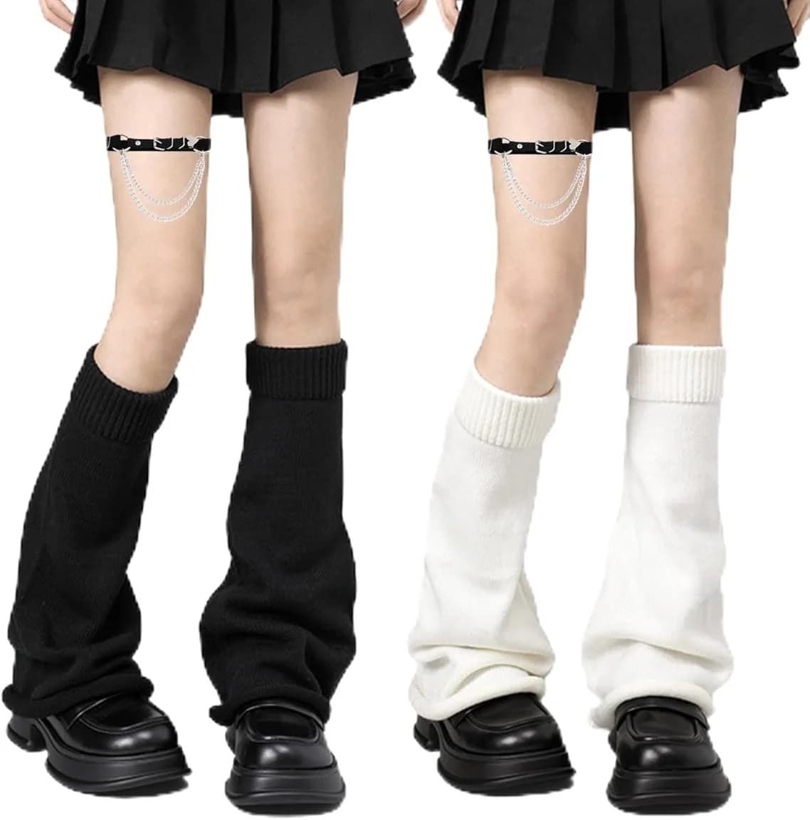 Y2K Party Dance Sport Yoga Retro Women's Wide Legs Gothic Style Hot Scaldamuscles Knitted Ribbed Legs