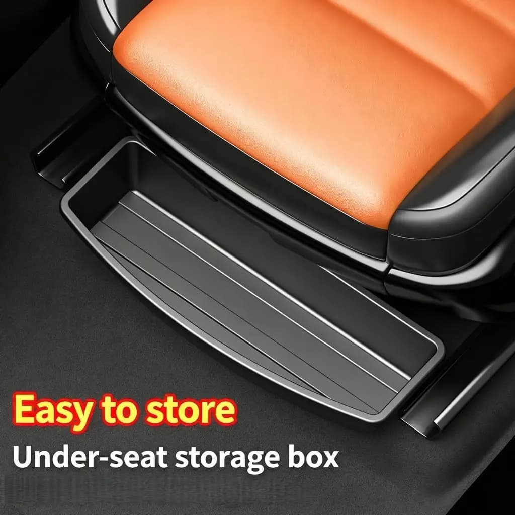 General Motors car seat under-storage box, non-slip automatic seat drawer, removable storage box, ABS car accessory organizer