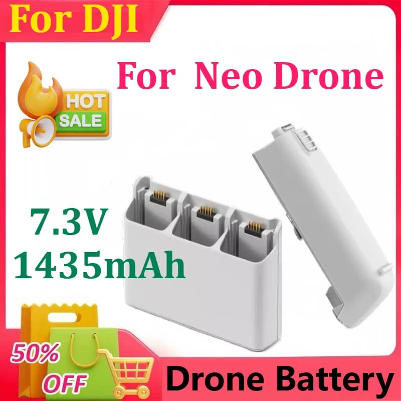 Nuovo Hub di ricarica a tre vie per batteria per DJI Neo Drone 7.3V 1435mAh Tempo di volo intelligente di 18 minuti Accessori per pezzi di ricambio