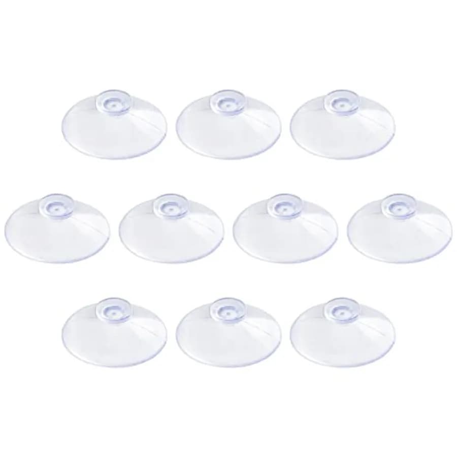 10 Pack Clear Suction Cups ch PVC Plastic Sucker Without Hooks for Home Decoration and Organization