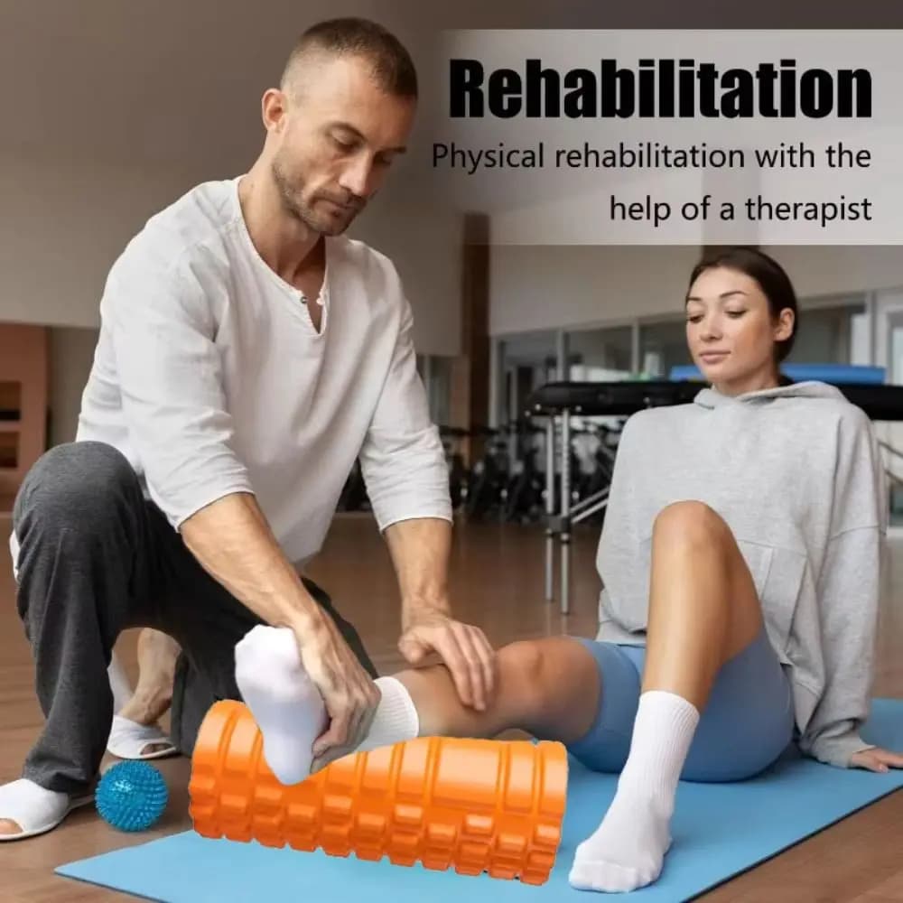 Rullo in Schiuma EVA per Fitness, Strumento per Massaggio e Yoga, Colonna per Esercizi Professionali