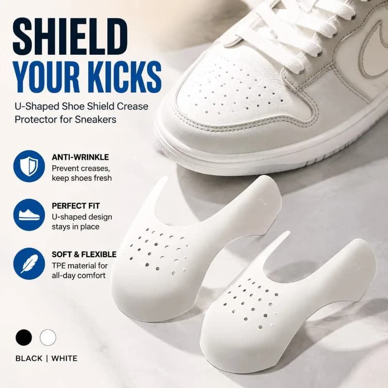 Shoe Toe Crease Protector Sneaker Anti-wrinkle Shield Shoe Support Stretcher Anti-crease Shoe Guard Shape Retainer for Athletic