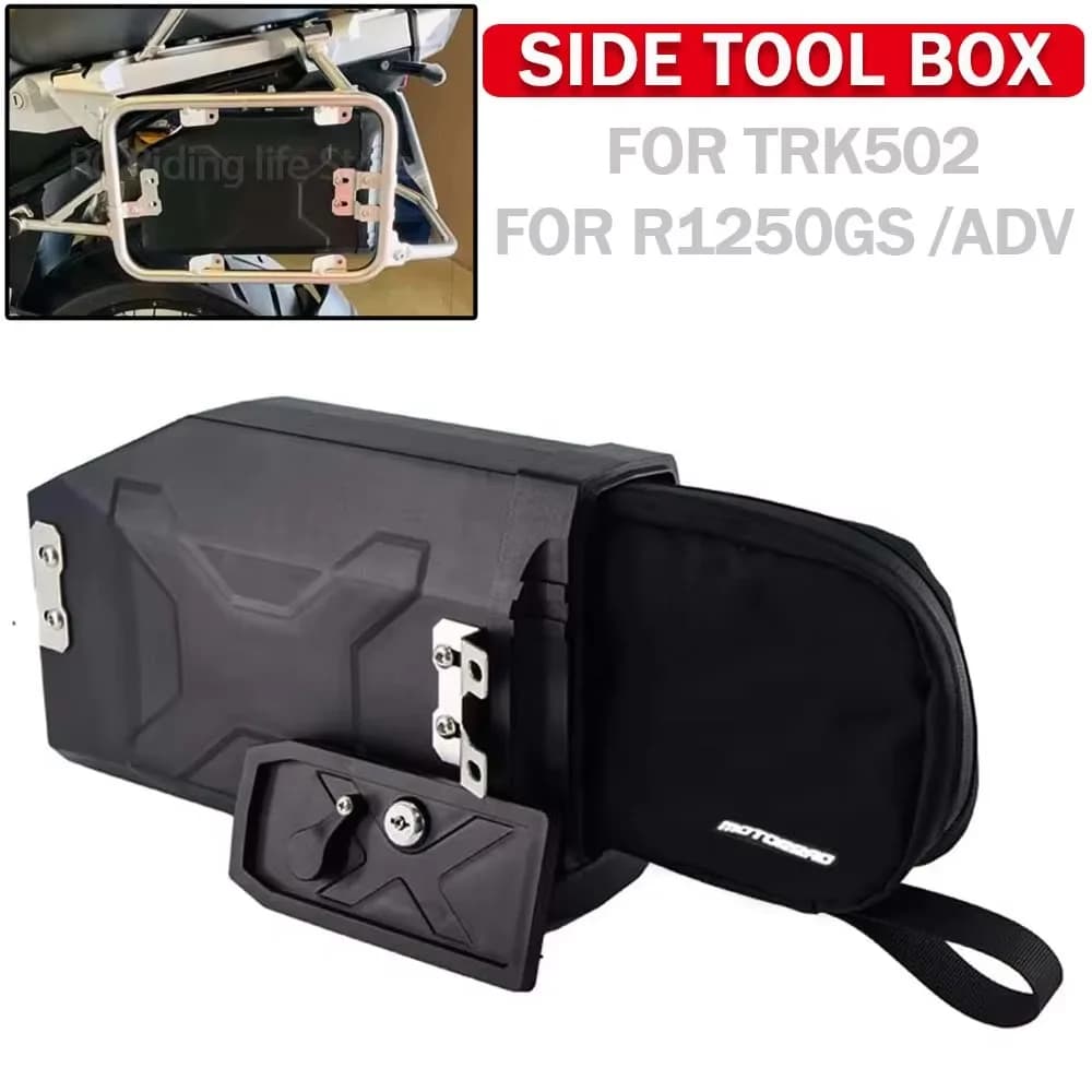 Motorcycle Left Side Toolbox 5 Liter Plastic Tool Box Case Inner Bag For Benelli TRK502 TRK 502 X 2016-2022 For R1250GS ADV 2023