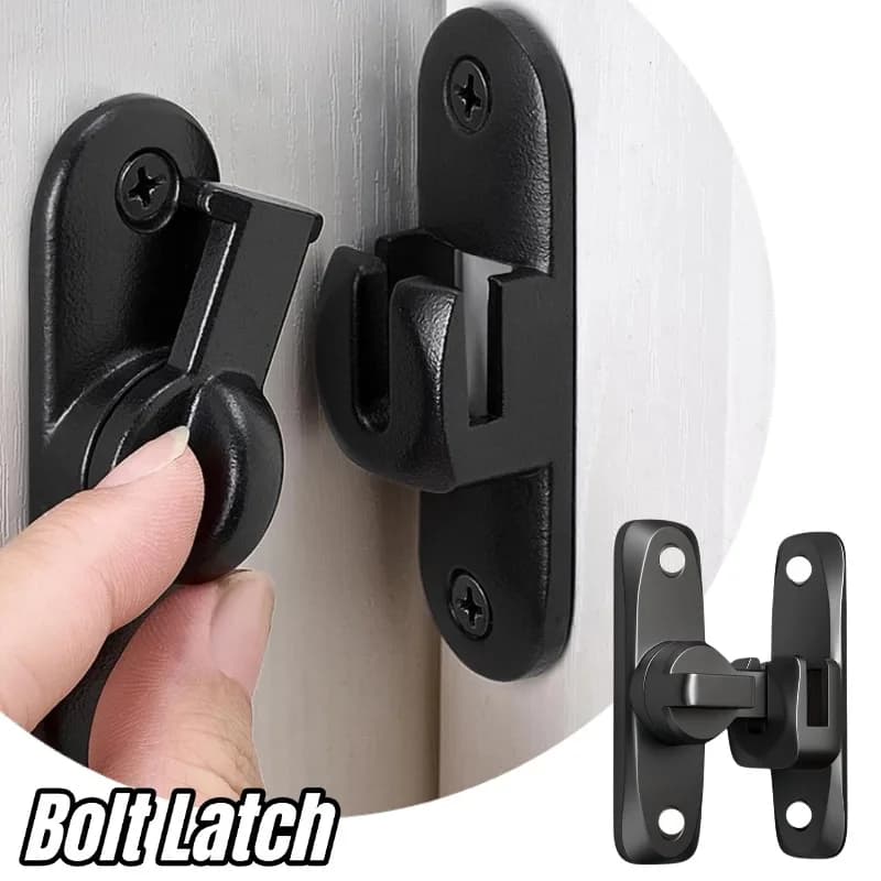 Chiusura in Lega a 90/180 Gradi - Chiusure per Cancelli a Ribalta, Chiusure di Sicurezza per Bambini, Serrature Robuste per Porte da Fienile, Chiusura per Porte Scorrevoli per la Sicurezza Domestica