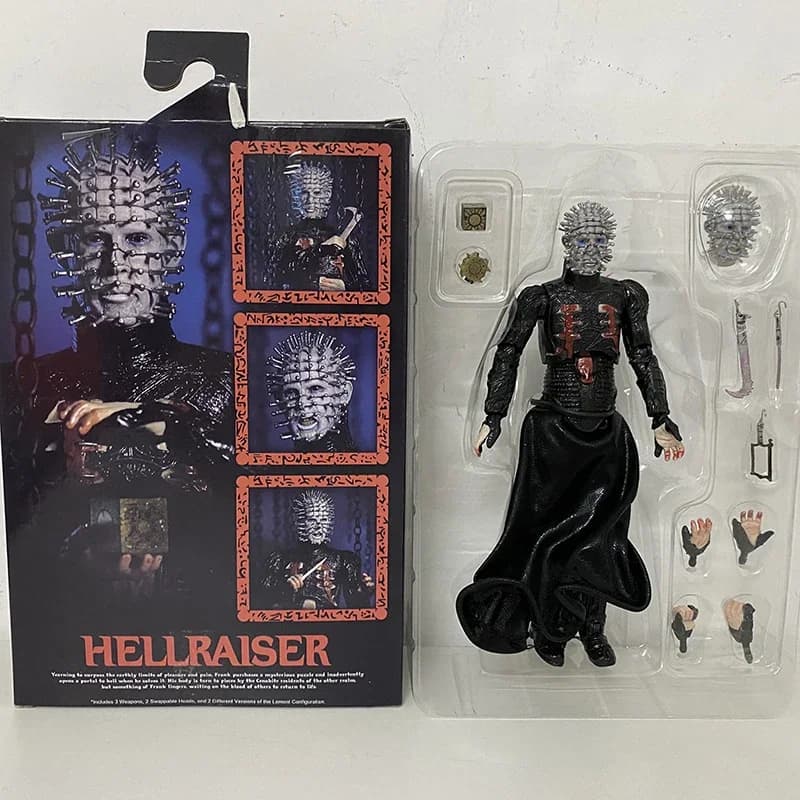 NECA Figures Hellraiser: He will tear your soul - Action Figure Ultimate Pinhead PVC, unwindable toy, birthday gifts