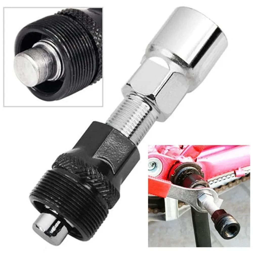Estrattore per riparazione biciclette Dispositivo per rimozione movimento centrale Gadget Chiave inglese Estrattore per pedivella Guarnitura Rimozione pedale Strumenti di riparazione biciclette