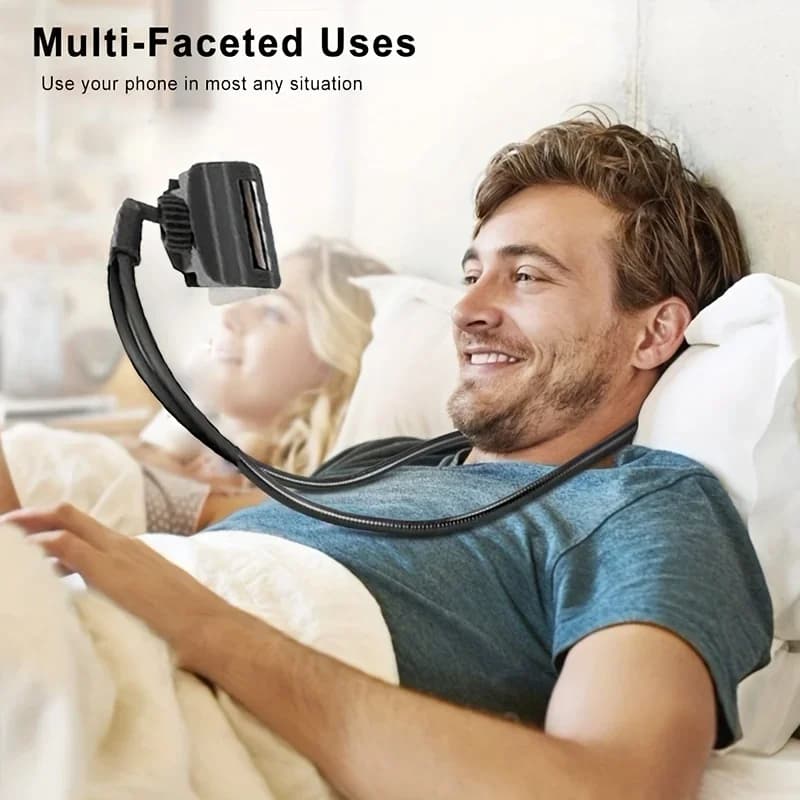 Comodino multifunzionale collo pigro supporto universale per telefono cellulare collo allungabile appeso selfie stick rack regolabile 360 ° Gratuito