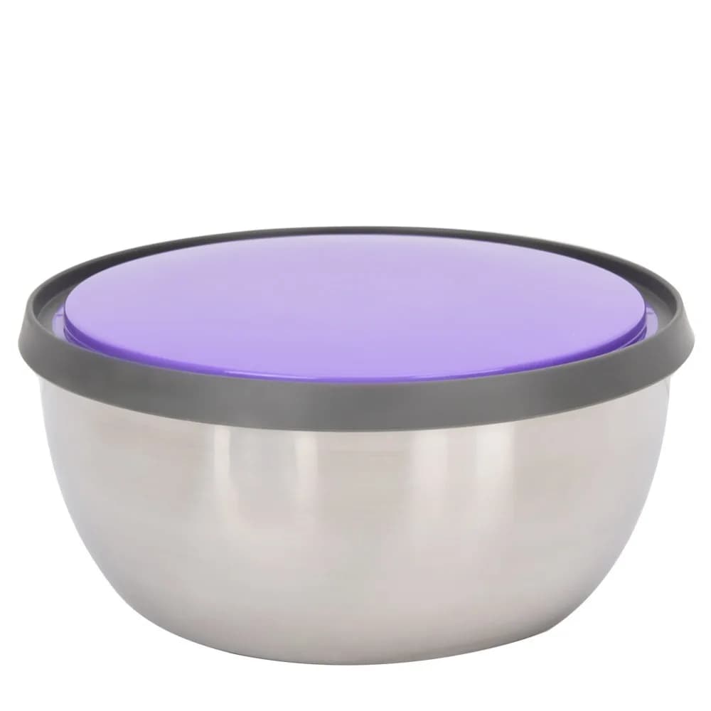 3PCS Durable Stainless Steel Mixing Bowls Set Airtight Sealed Lid Food Storage Container Seal Bowl With Lid Food Prep
