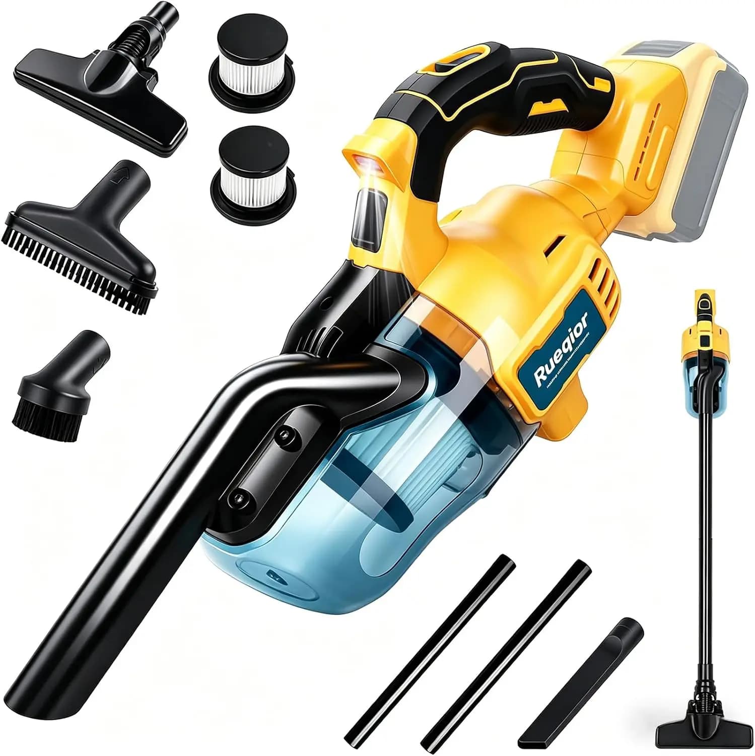 5-in-1 Cordless Handheld Vacuum, 400W Motor, 46 CFM, for Home Car Pet Hair, Compatible with 20V Battery (Tool Only)