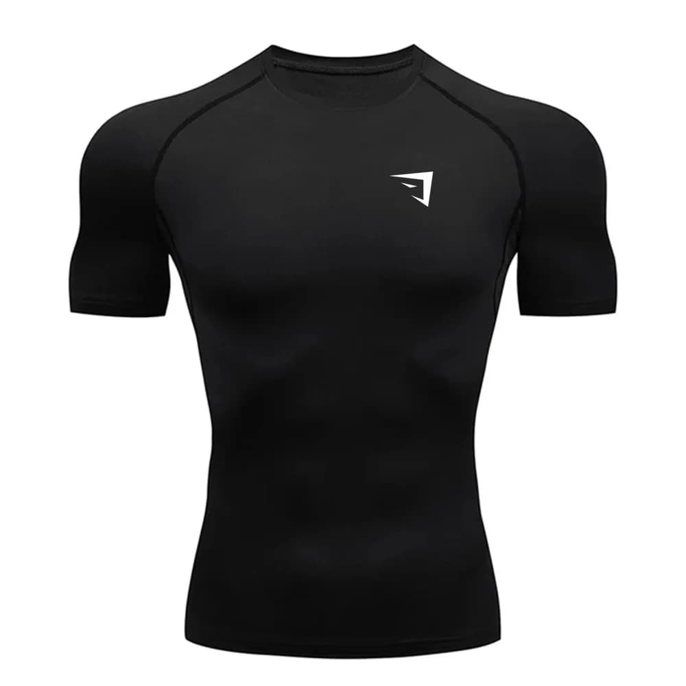 Men's Running Compression Tshirts Quick Dry Soccer Jersey Fitness Tight Sportswear Gym Sport Short Sleeve Shirt Breathable