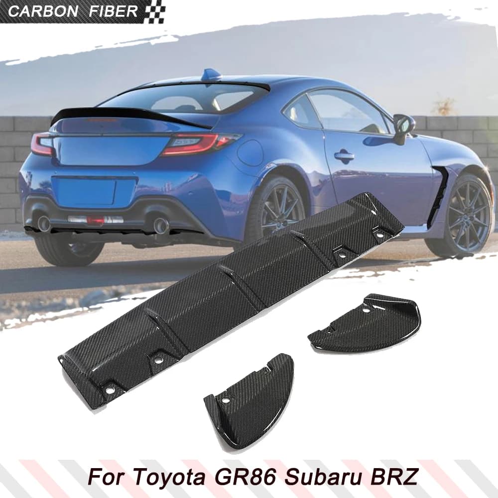 Auto Diffusore Posteriore Lip Spoiler Per Subaru BRZ Per Toyota GR86 2 Porte 2022 2023 In Fibra di Carbonio Posteriore Body Kit Pannello Lip Splitter