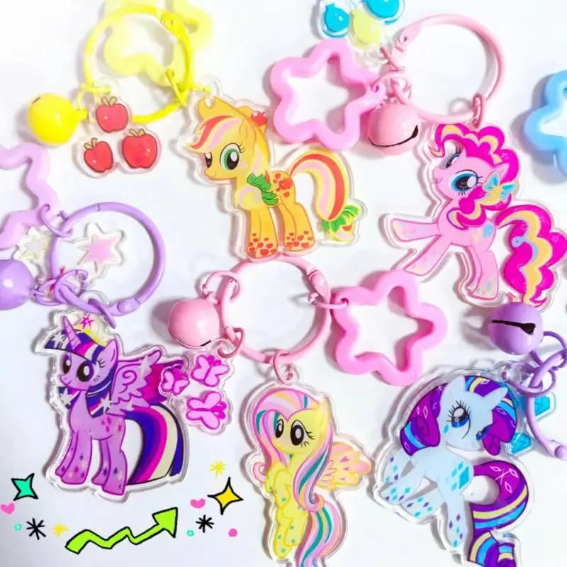 Keychain Anime Kawaii Unicorn, Chestnut Backpack Pendant, New Edge Decoration, Gift Toy