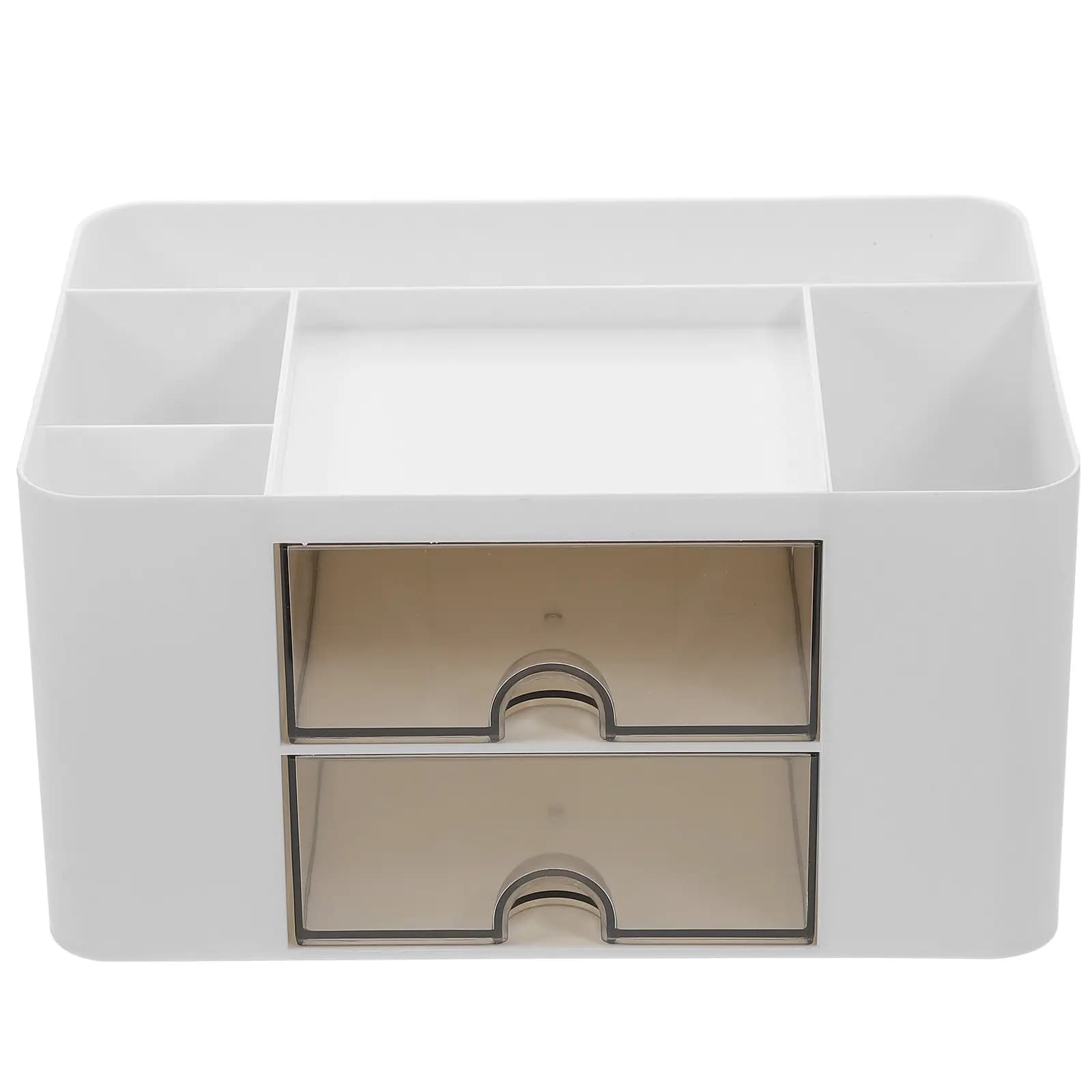 Organizer da Scrivania Multifunzione con Cassetto Portaoggetti per Trucchi, Cosmetici, Rossetti, Lozioni, Cancelleria, Bagno, Camera da Letto, Toeletta
