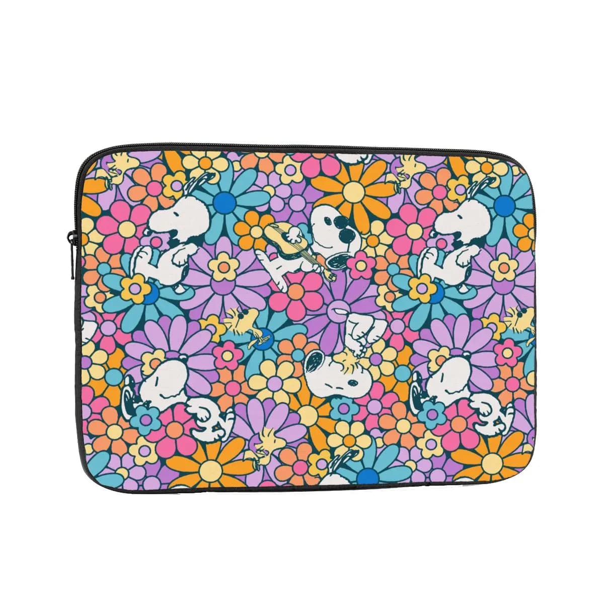 Custodia Antiurto 12" 13" 15" 17" con Motivo Floreale Snoopy per Uomo e Donna, Borsa Protettiva per Laptop Macbook Air Pro