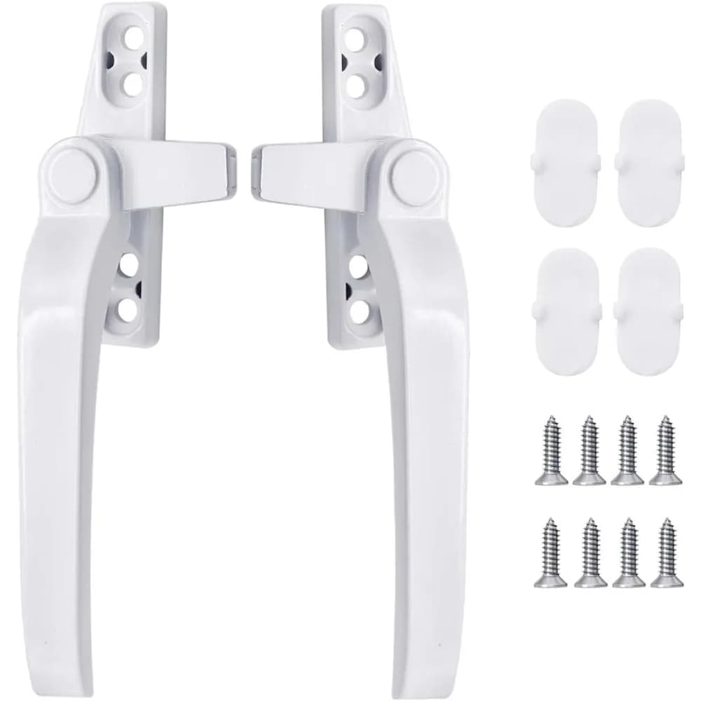 Aluminum Alloy Window Handle with Locks Universal Door Handle Key Locking for Double Glazing Door Turning