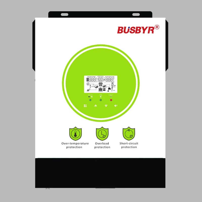 3000W Pure Sine Wave Hybrid Off Grid Solar Inverter MPPT 80A Solar Charge Controller 24V 220V AC Off Grid Inverter Max PV 450Vdc