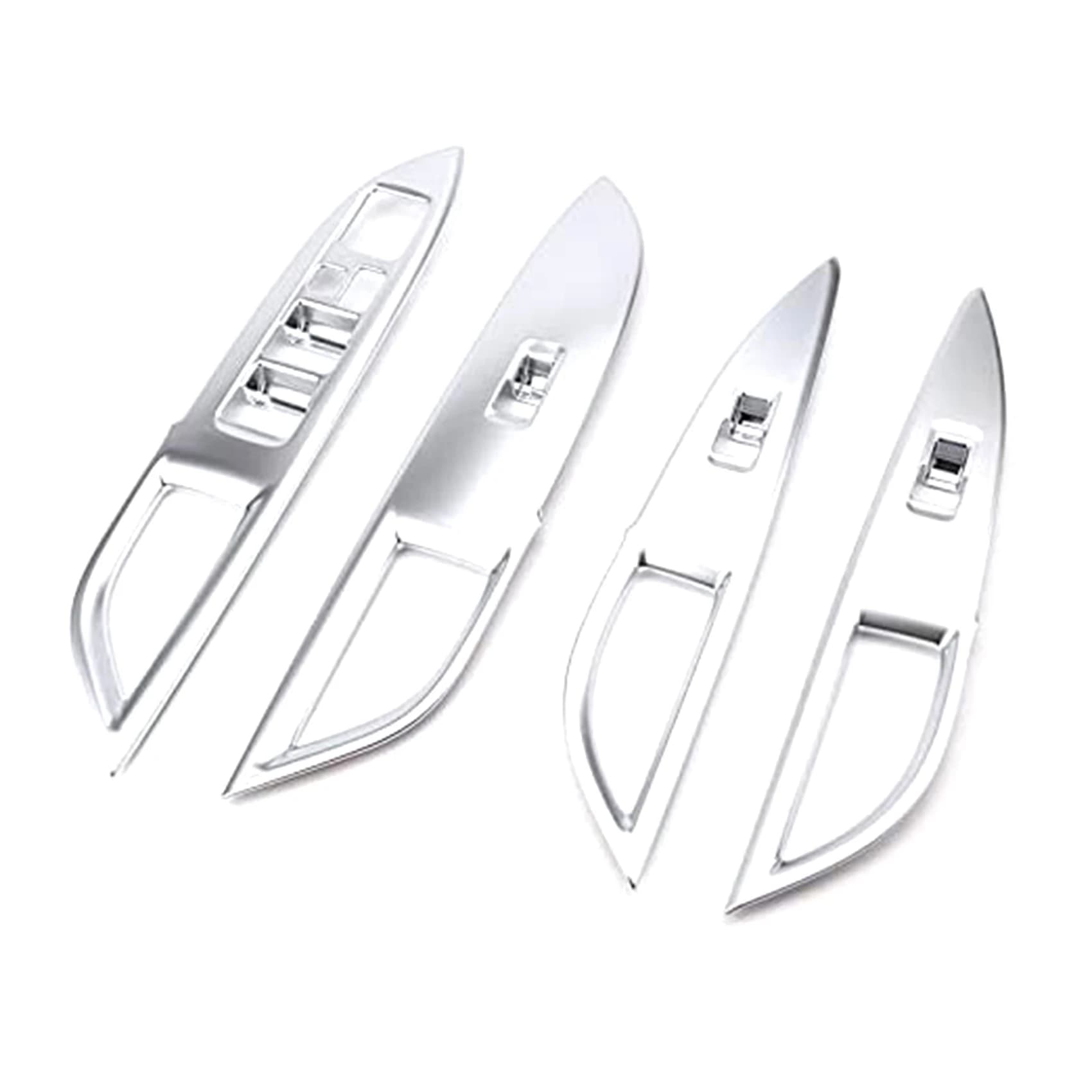 Per Mitsubishi Outlander 2014 2015 2016 2017 2018 2019 cromato porta finestra bracciolo interruttore pulsante manopola pannello copertura Trim