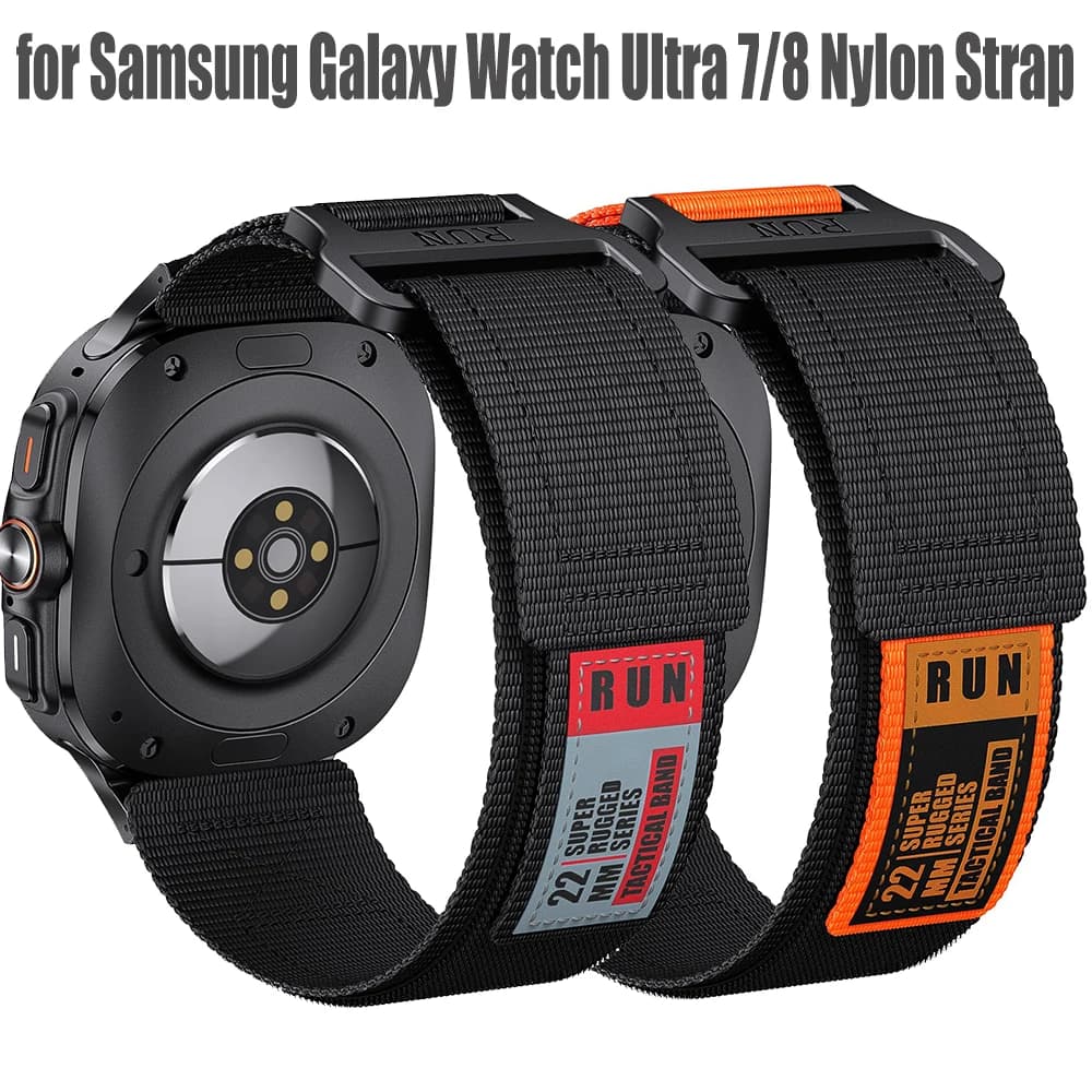 Cinturino sportivo in nylon traspirante per Samsung Galaxy Watch Ultra 2025 47mm Cinturino di ricambio per Samsung Galaxy Watch Ultra 47mm