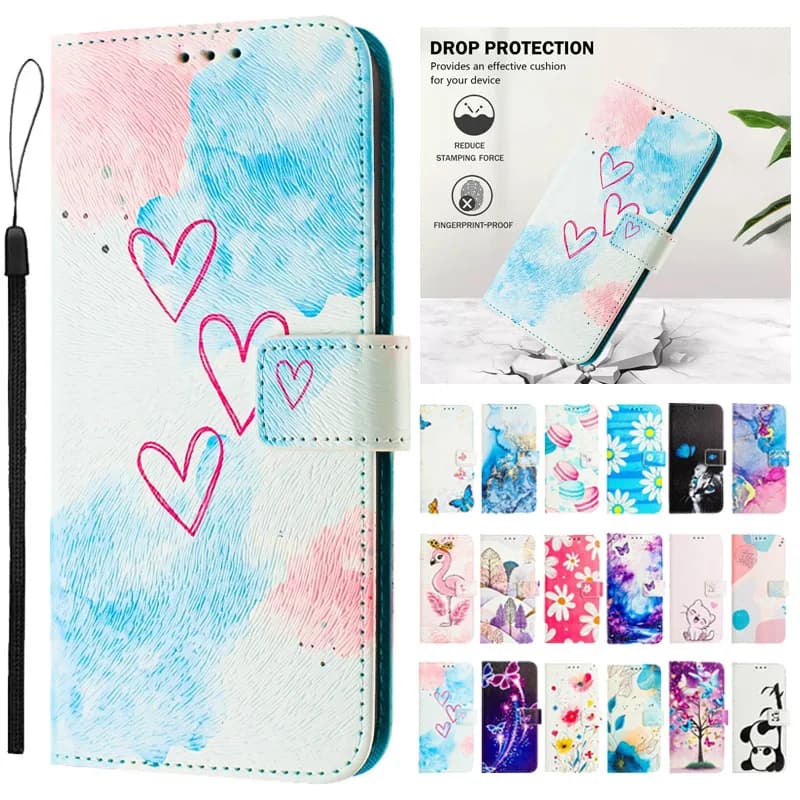 Custodia in pelle per Realme GT 7 8 Pro, Cover a portafoglio per Realme GT 8 Pro GT7 7Pro, Custodia a libro con cartoni animati per Realme GT 6 6T, Capa Funda
