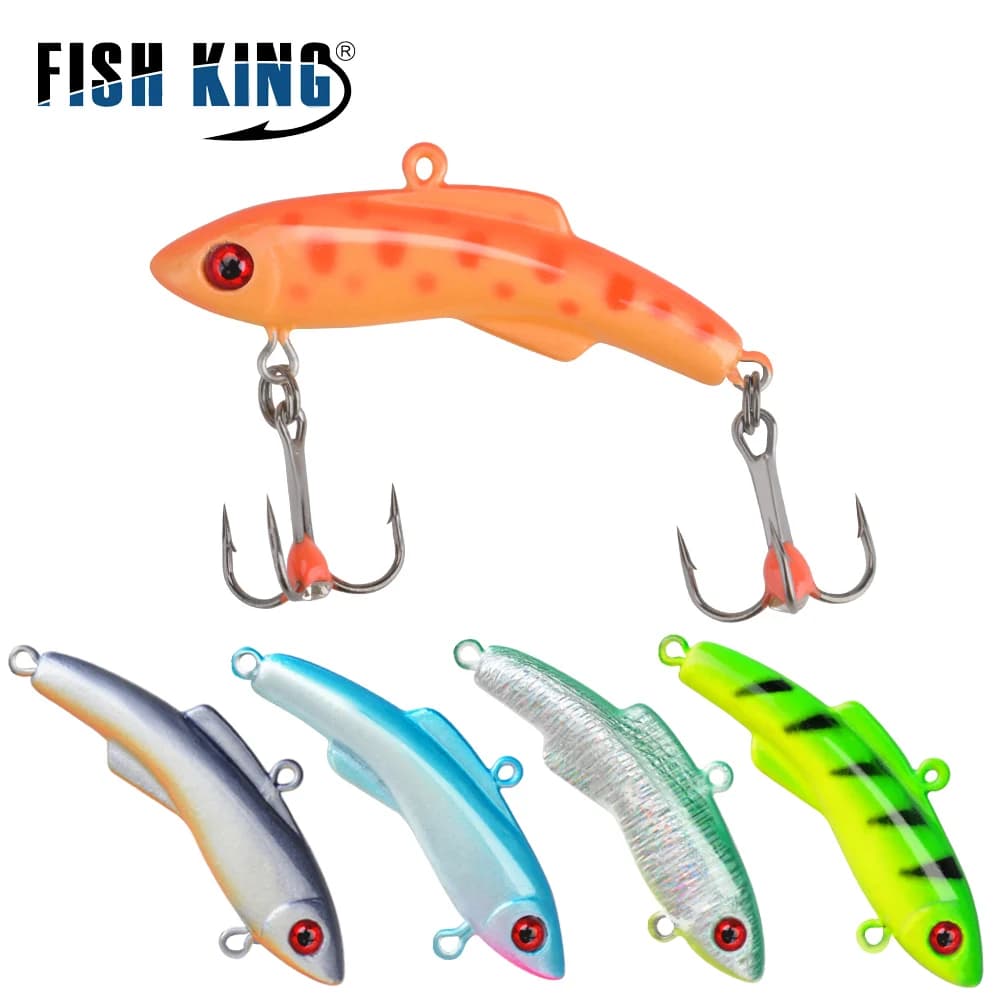 FISH KING Winter Ice Fishing Lure 15g/42mm 20g/50mm 30g/55mm Balancer 3D Eyes Jig Bait Hard Lure Jigging Balanced Fishing Bait