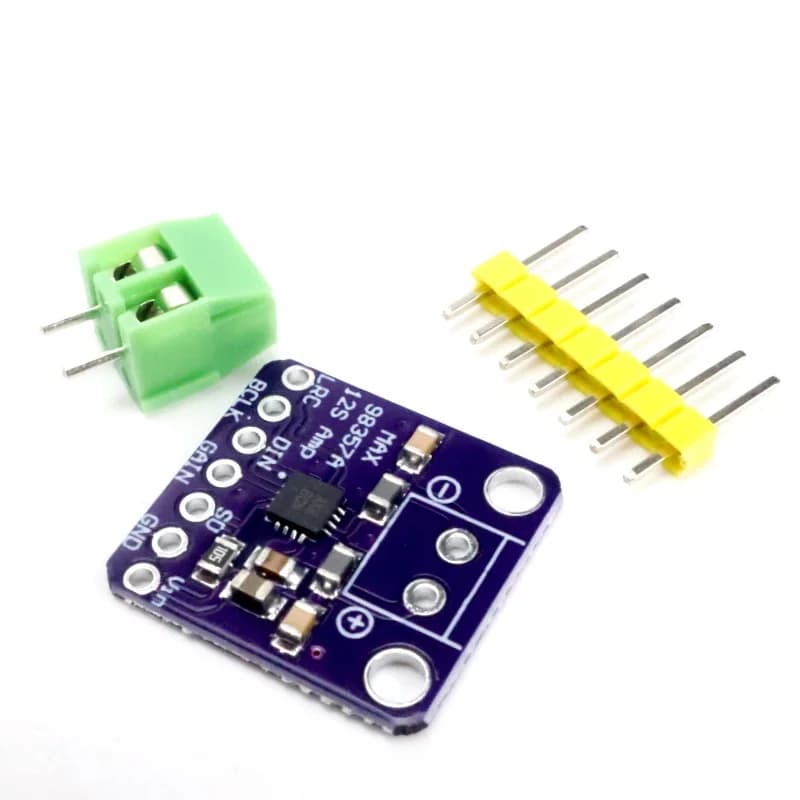 1-10 pieces MAX98357A I2S audio amplifier module (purple card) Large chip without welded pin header for ESP32 Raspberry Pi