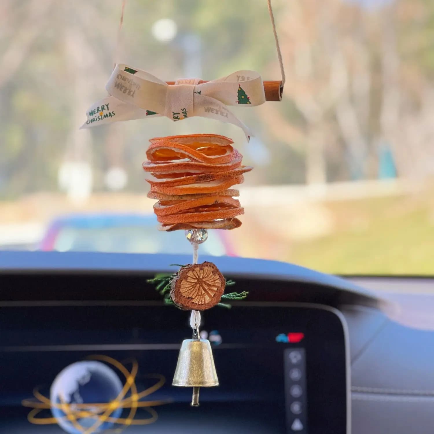 Natural Orange Cinnamon Car Ornament From Hanging Craft Kit DIY For Home Decoration Christmas Deodorant Gift Handmade Pendant Wa