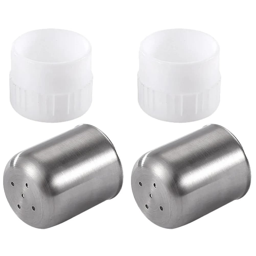 Set di 2 Dispenser per Spezie in Acciaio Inox Resistente, Dispenser Multiuso per Sale e Pepe per Cucina e Sala da Pranzo