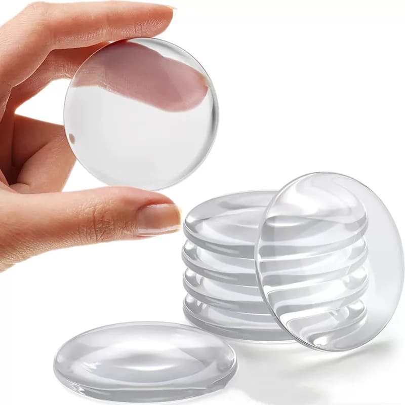 Silicone Door Stopper Stickers Handle Bumpers Adhesive Mute Anti-Shock Clear Waterproof Door knob Stopper Wall Protective Pad