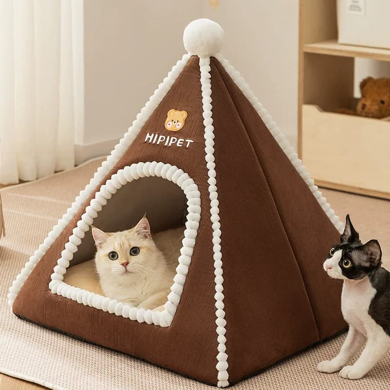 Cat Bed Warm Winter Dog Kennel Detachable Washable Dog Bed Deep Sleep Tent for Medium and Large Dogs Pet Supplies