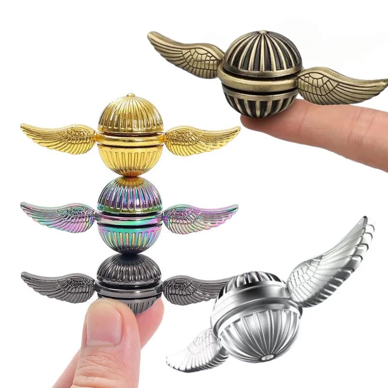 1 PCS EDC Fidget Spinner Giocattolo Punta delle dita Ali rotanti Giroscopio Alleviare lo stress Giocattolo Per bambini Per adulti Rotante Sfera di metallo Desktop