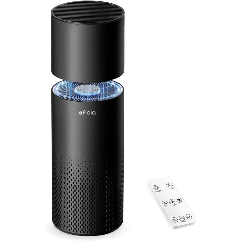 Purificatore d'aria silenzioso da 24 dB per la casa, rimuove peli di animali domestici, polvere, allergeni e odori